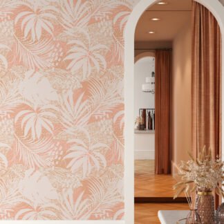 Büyük Tropikal Palmiye Yaprak Silueti Duvar Kağıdı, Modern Şık Duvar Posteri Çiçekli Duvar Kağıtları